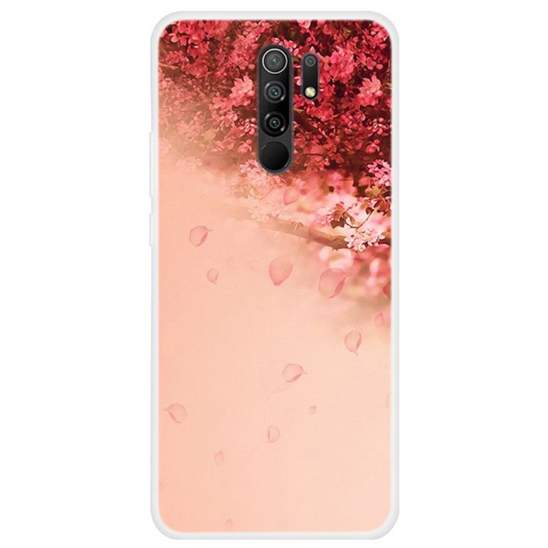 Deksel Xiaomi Redmi 9 Mobildeksel Gjennomsiktig Romantisk Tre