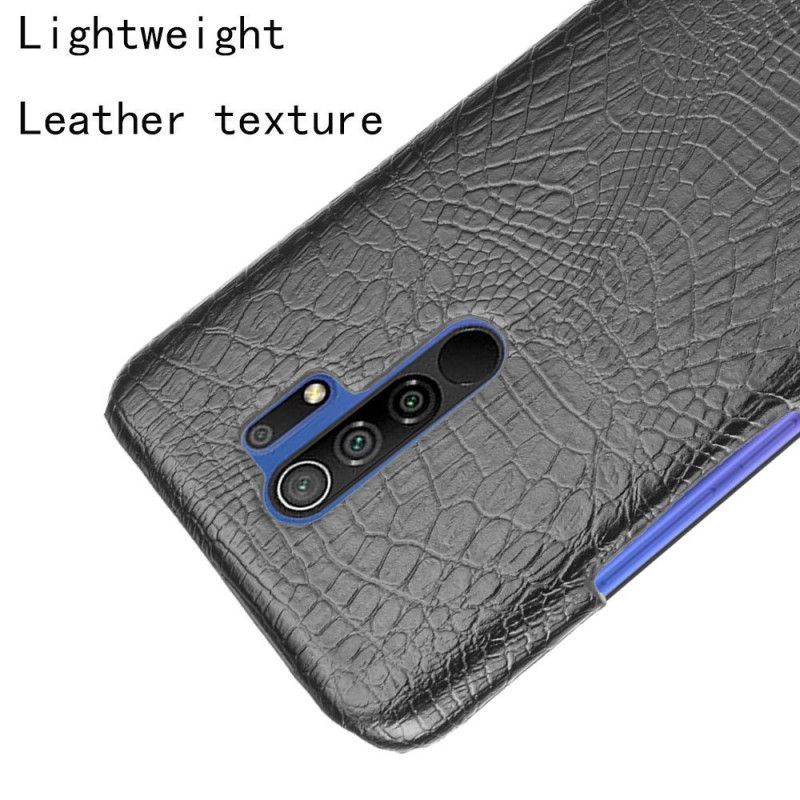 Deksel Xiaomi Redmi 9 Svart Krokodillehudstil