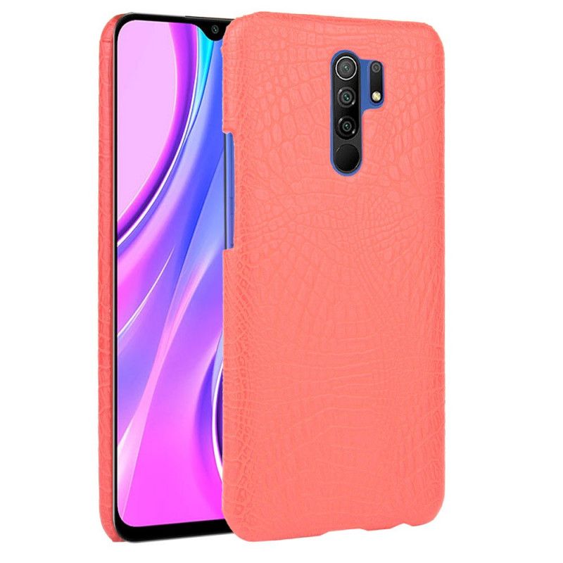 Deksel Xiaomi Redmi 9 Svart Krokodillehudstil