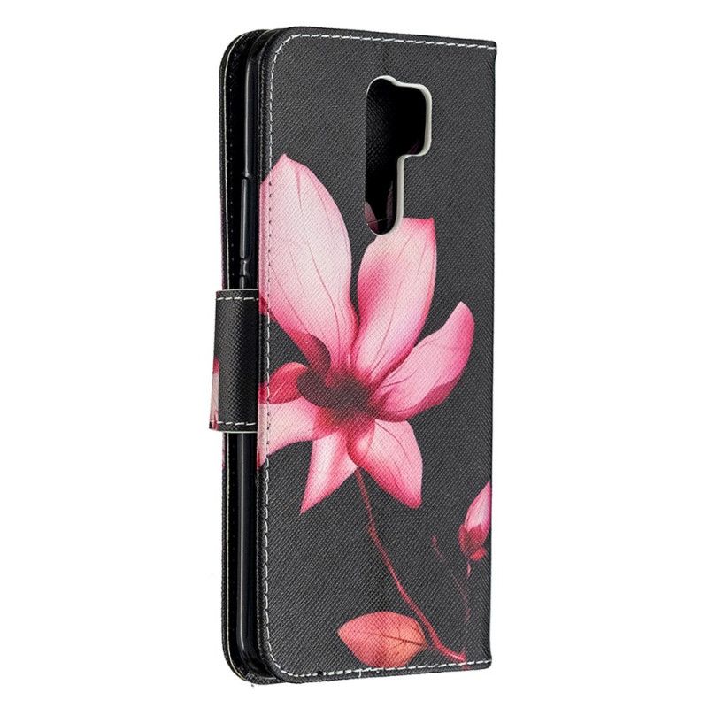 Folio Deksel Xiaomi Redmi 9 Rosa Blomst