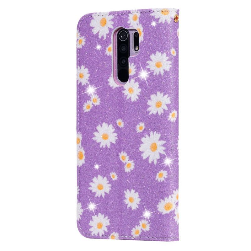 Folio Deksel Xiaomi Redmi 9 Rosa Tusenfryd Beskyttelse