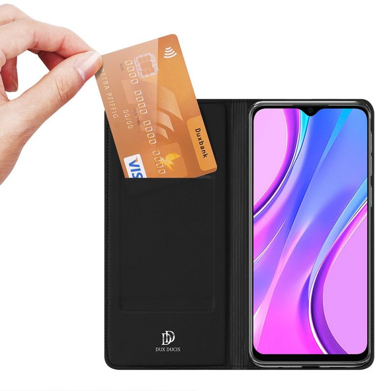 Folio Deksel Xiaomi Redmi 9 Svart Pro Dux Ducis Hud