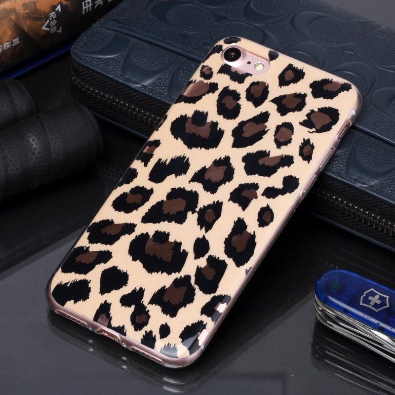 Deksel iPhone 7 / 8 / SE 2 Mobildeksel Marmor I Leopardstil