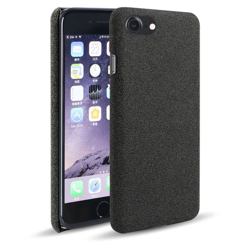 Deksel iPhone 7 / 8 / SE 2 Svart Ksq Elegant Stoff Anti-fall