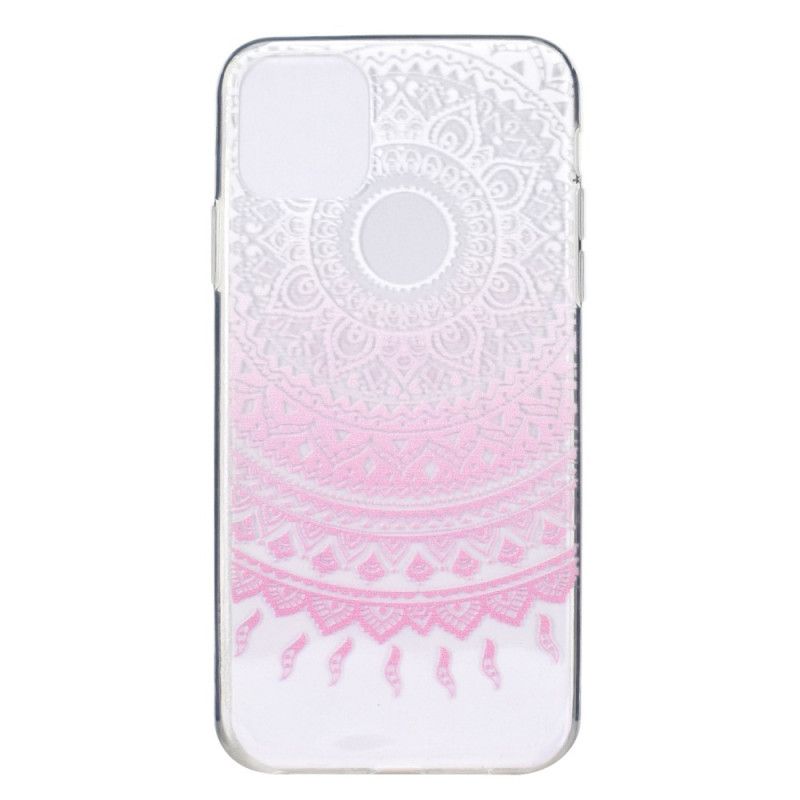 Deksel for iPhone 12 Mini Rosa Gjennomsiktig Farget Mandala