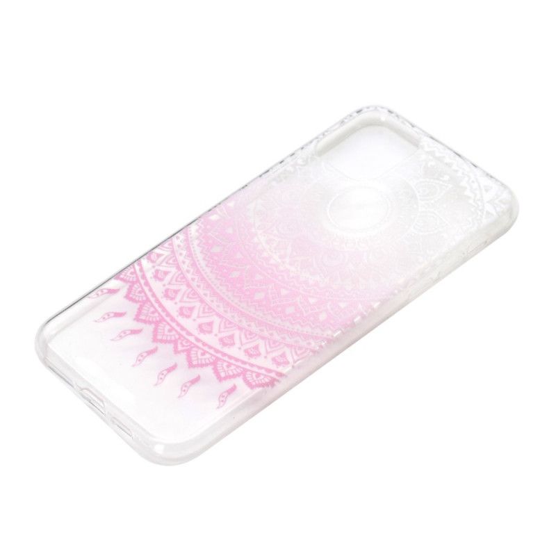 Deksel for iPhone 12 Mini Rosa Gjennomsiktig Farget Mandala