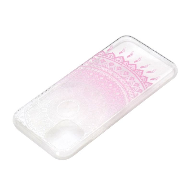 Deksel for iPhone 12 Mini Rosa Gjennomsiktig Farget Mandala