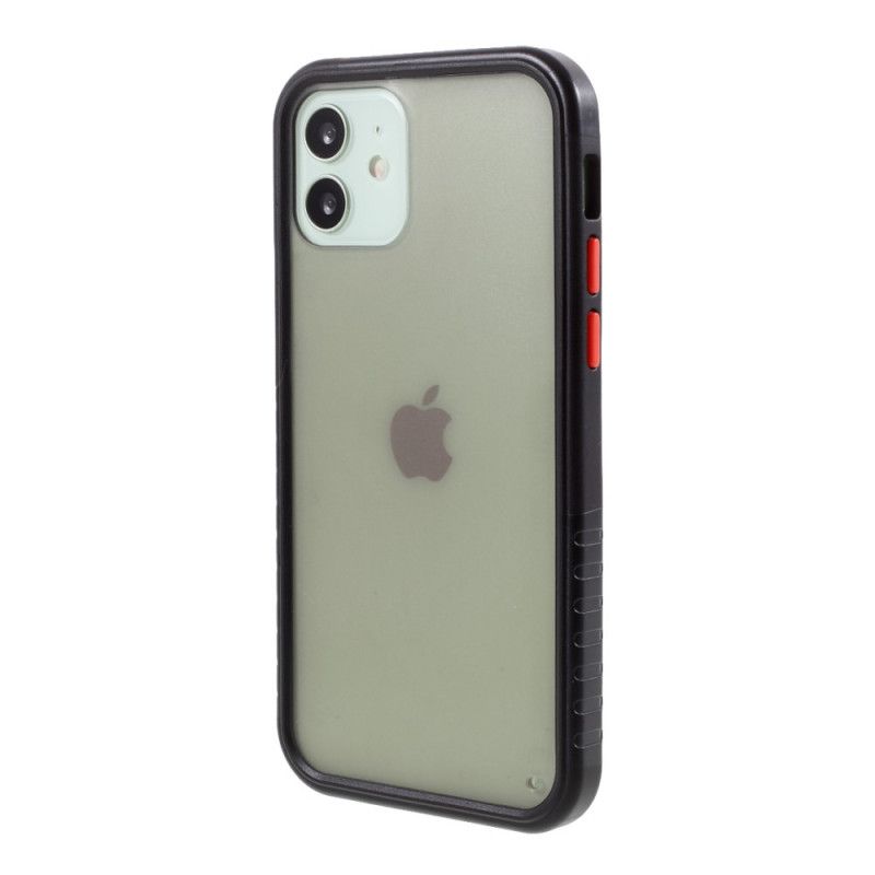 Deksel for iPhone 12 Mini Svart Matt Hybrid