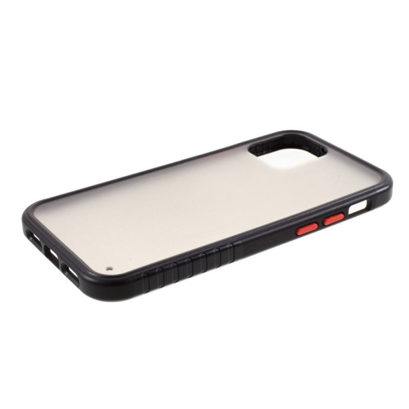 Deksel for iPhone 12 Mini Svart Matt Hybrid