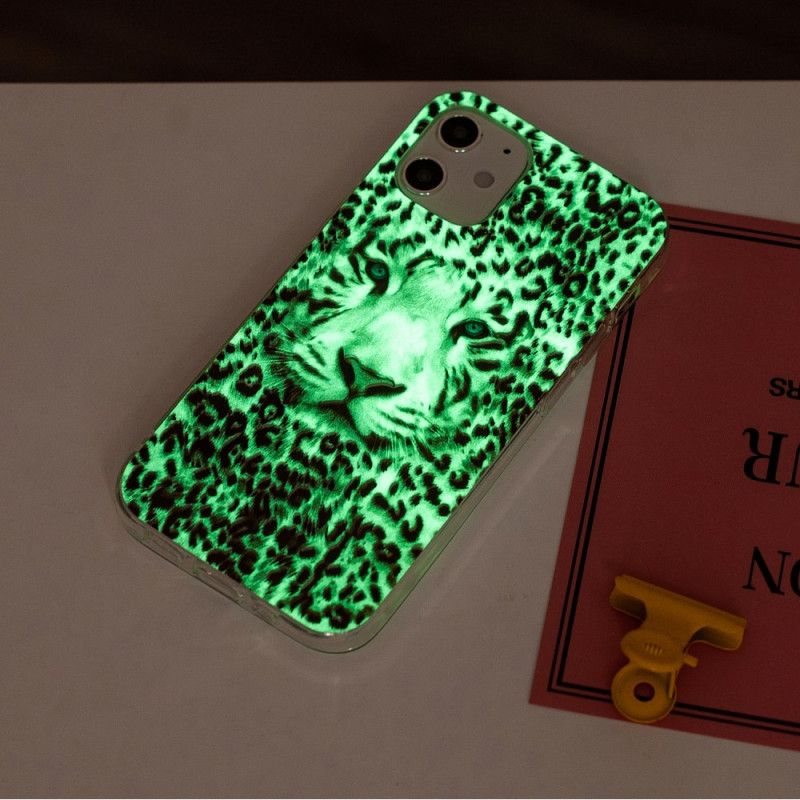 Deksel iPhone 12 Mini Fluorescerende Leopard