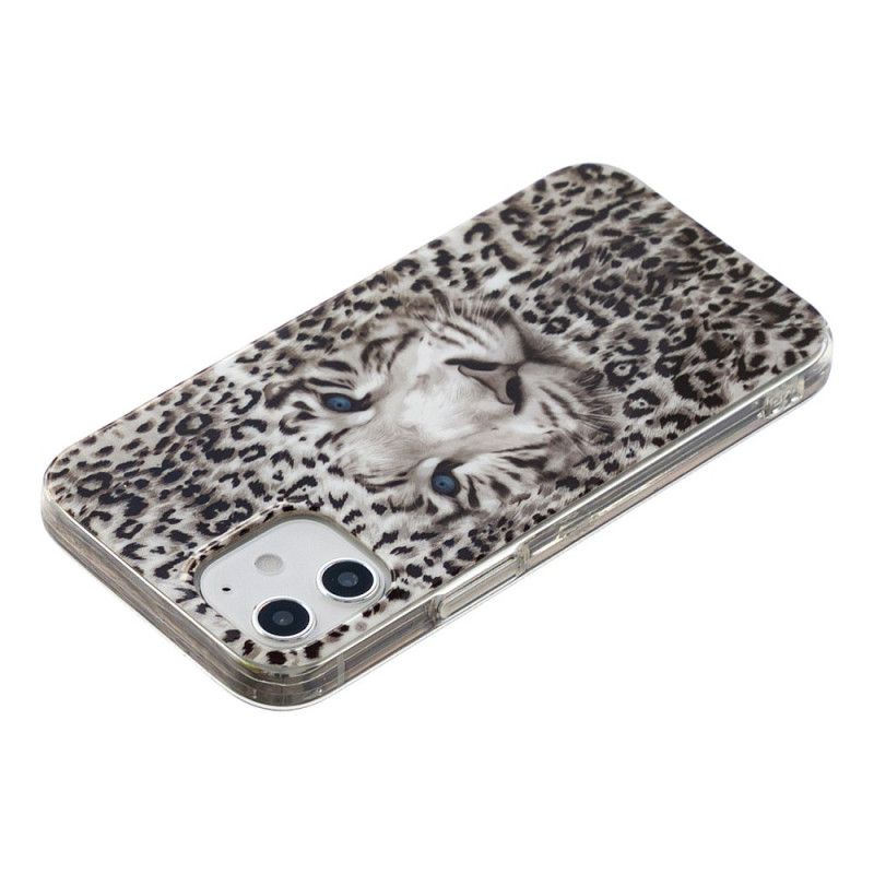 Deksel iPhone 12 Mini Fluorescerende Leopard