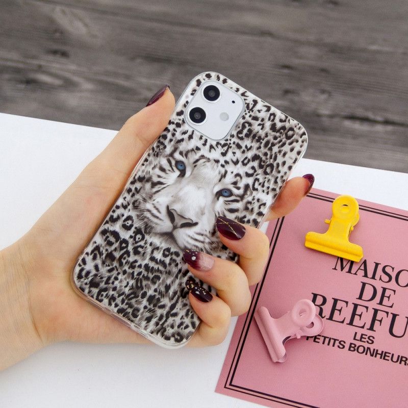 Deksel iPhone 12 Mini Fluorescerende Leopard