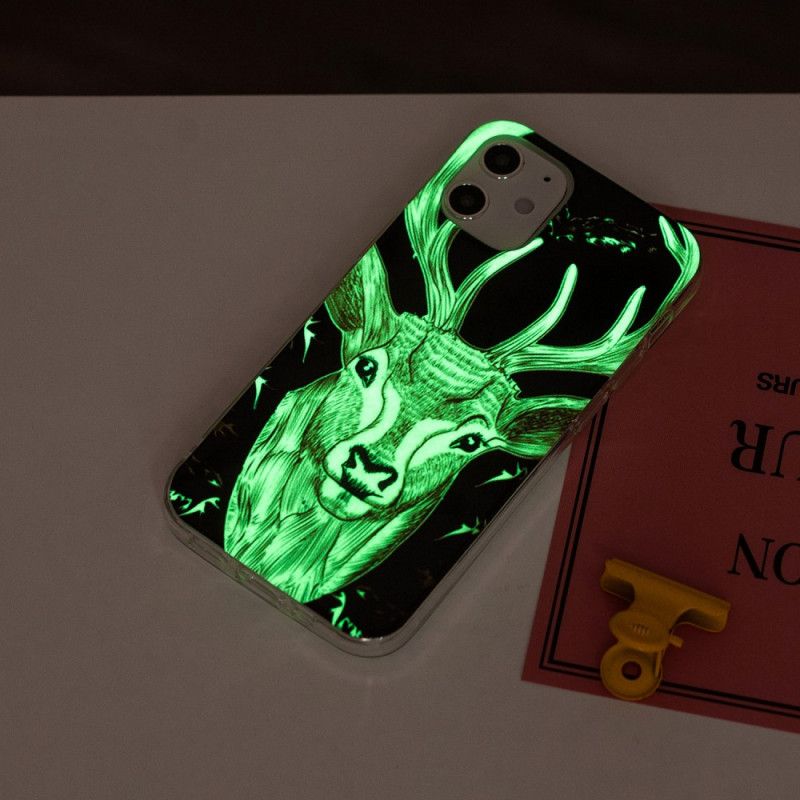 Deksel iPhone 12 Mini Fluorescerende Majestetisk Hjort