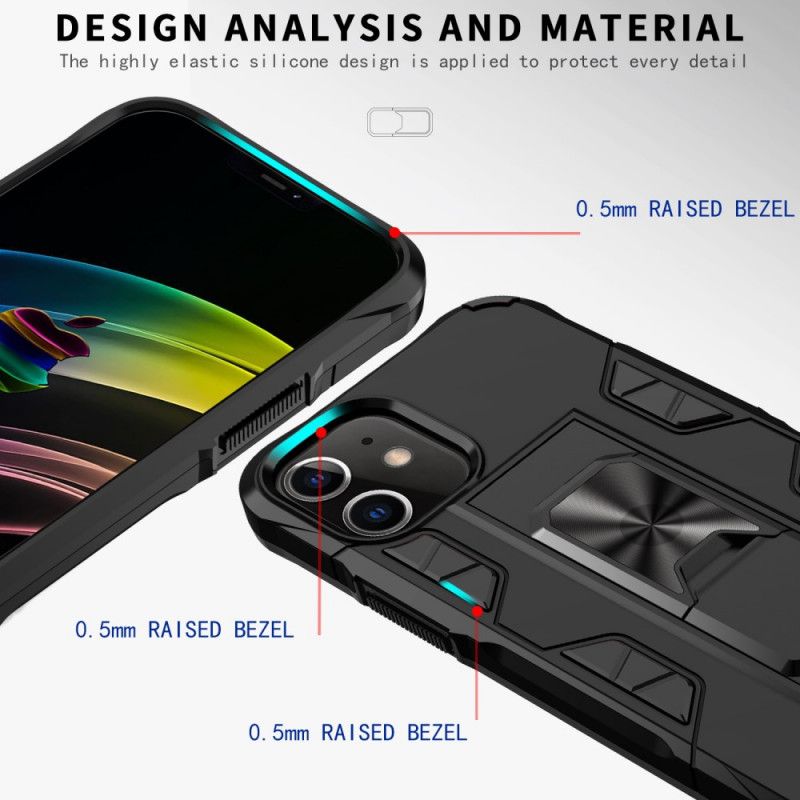 Deksel iPhone 12 Mini Hvit Ultrabestandig Med Støtte