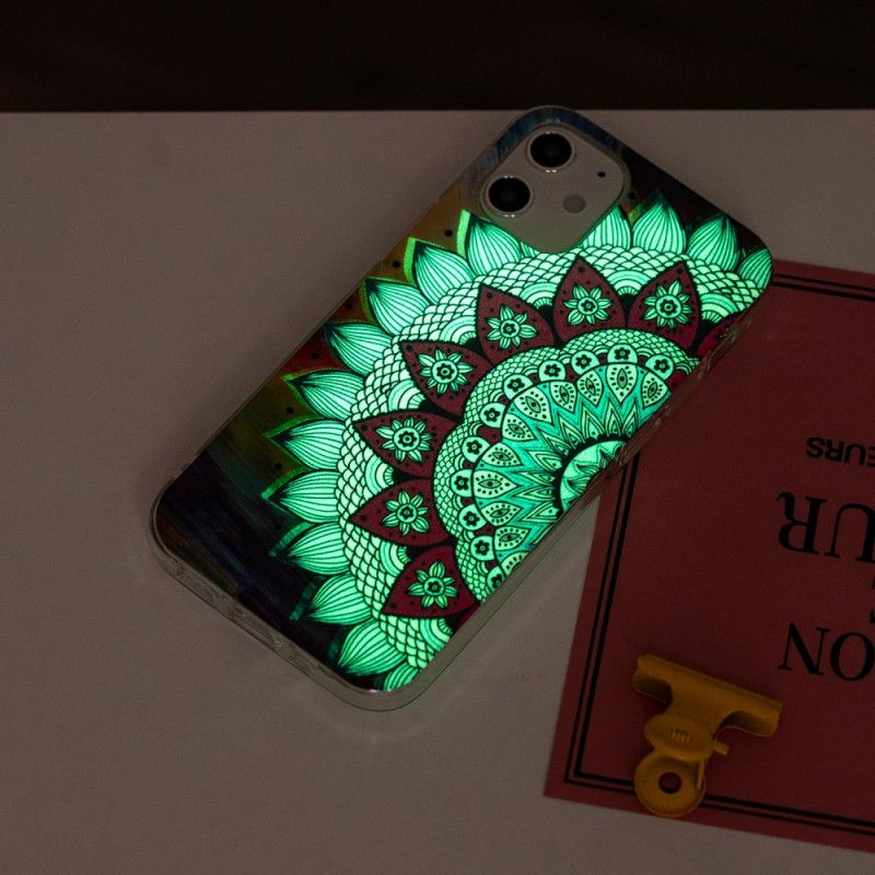 Deksel iPhone 12 Mini Mobildeksel Fluorescerende Mandala