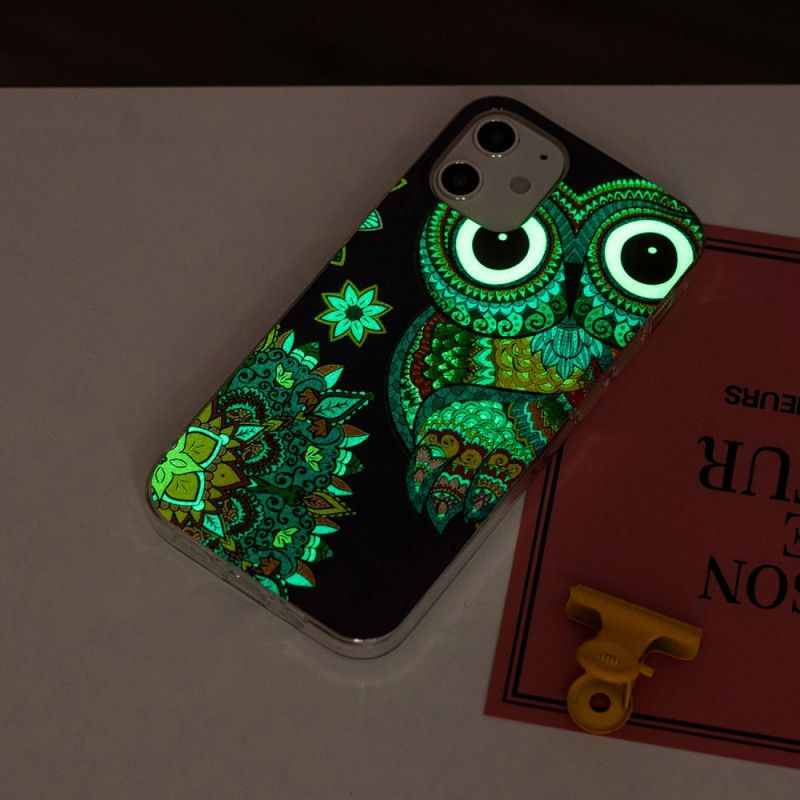 Deksel iPhone 12 Mini Mobildeksel Fluorescerende Mandalaugle