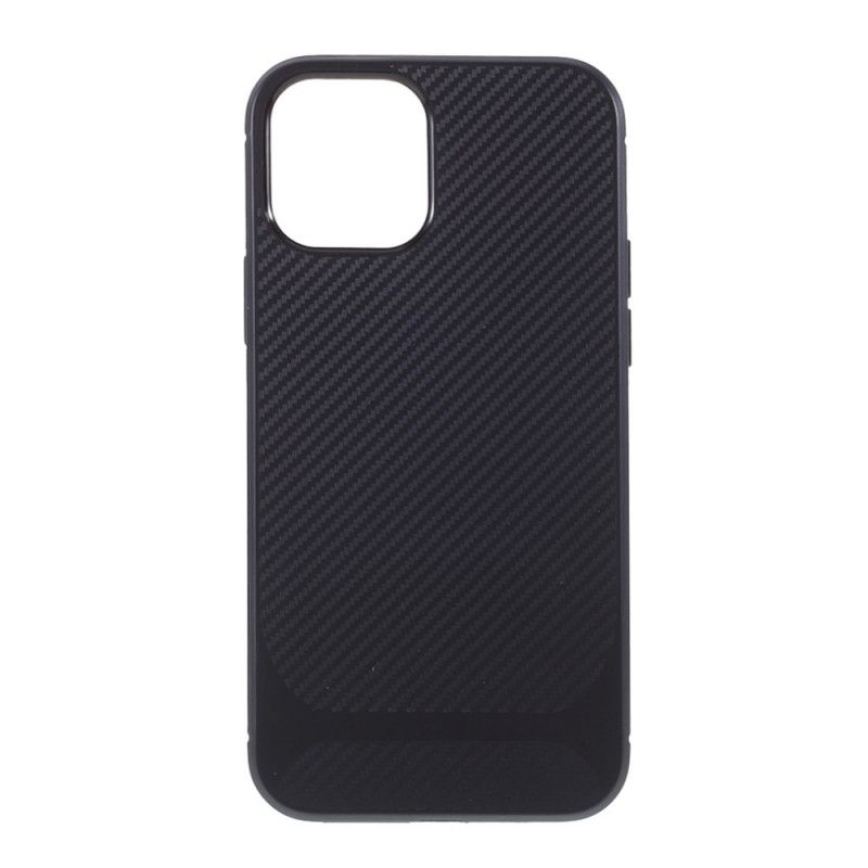 Deksel iPhone 12 Mini Svart Farge Karbonfiber