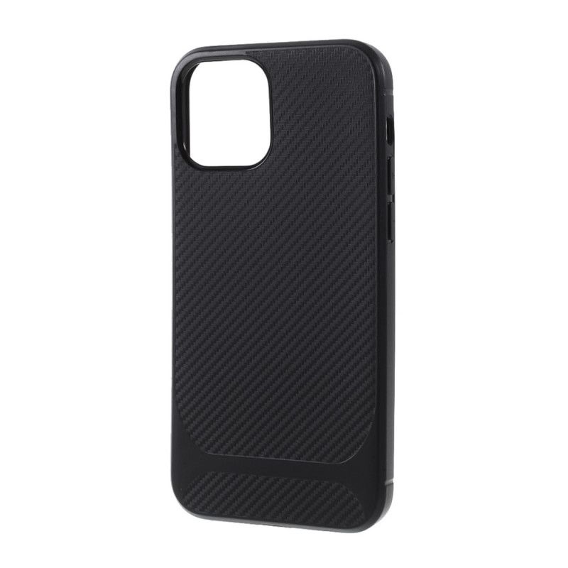 Deksel iPhone 12 Mini Svart Farge Karbonfiber