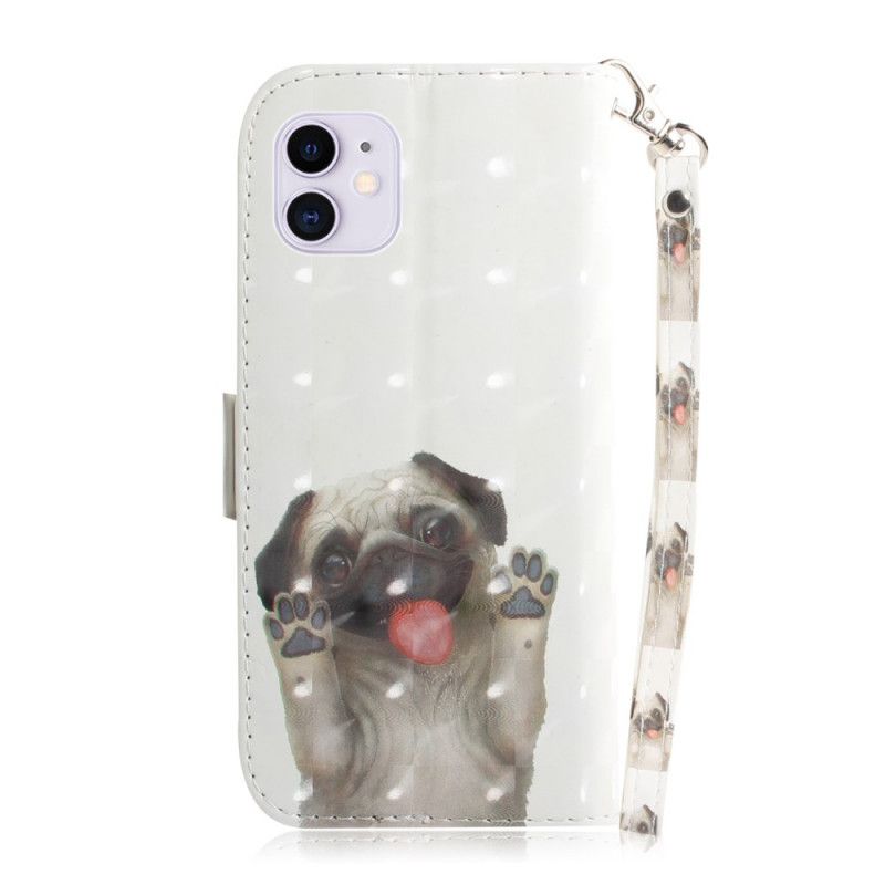 Folio Deksel for iPhone 12 Mini Elsker Hunden Min Med Tanga