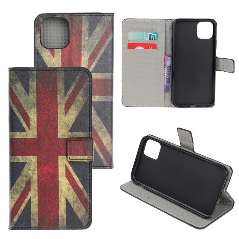 Folio Deksel for iPhone 12 Mini Englands Flagg