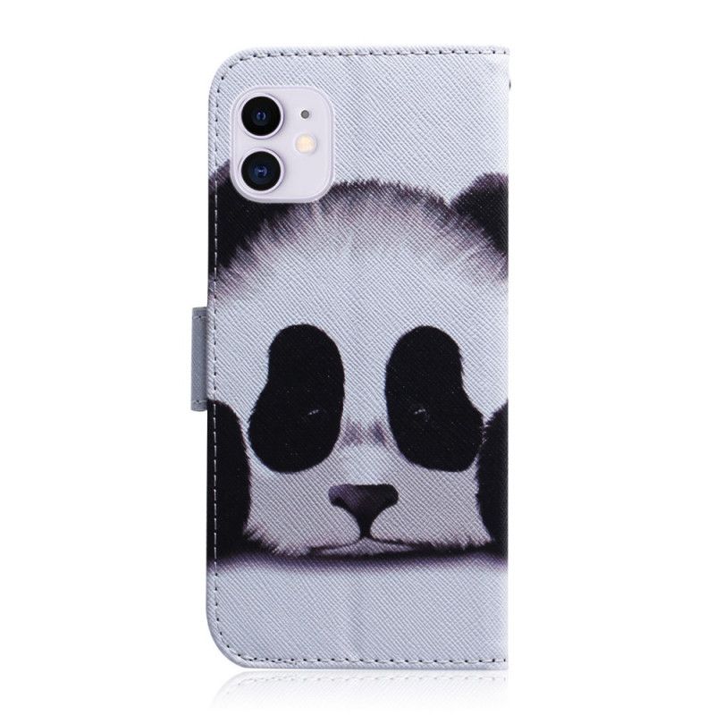 Folio Deksel for iPhone 12 Mini Panda Ansikt