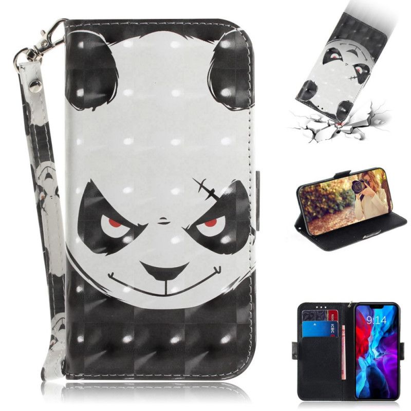 Folio Deksel for iPhone 12 Mini Sint Panda Med Tanga