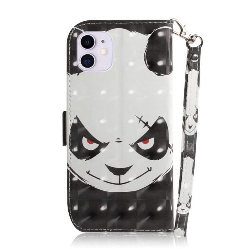 Folio Deksel for iPhone 12 Mini Sint Panda Med Tanga