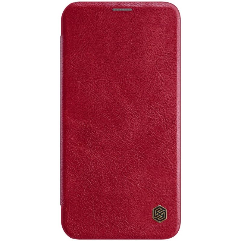 Folio Deksel for iPhone 12 Mini Svart Nillkin Qin-Serien