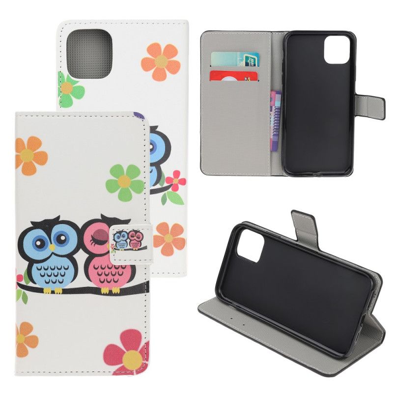 Folio Deksel for iPhone 12 Mini Ugler