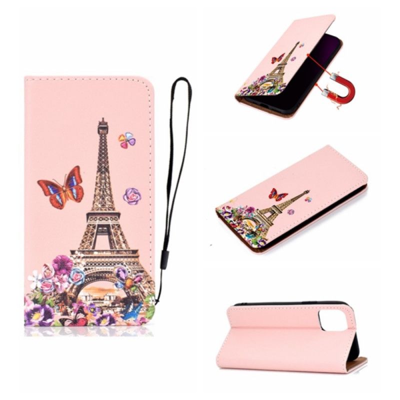 Folio Deksel iPhone 12 Mini Feirer Paris Anti-fall