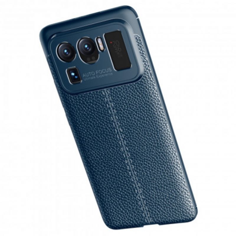 Deksel Til Xiaomi Mi 11 Ultra Double Line Litchi Leather Effect