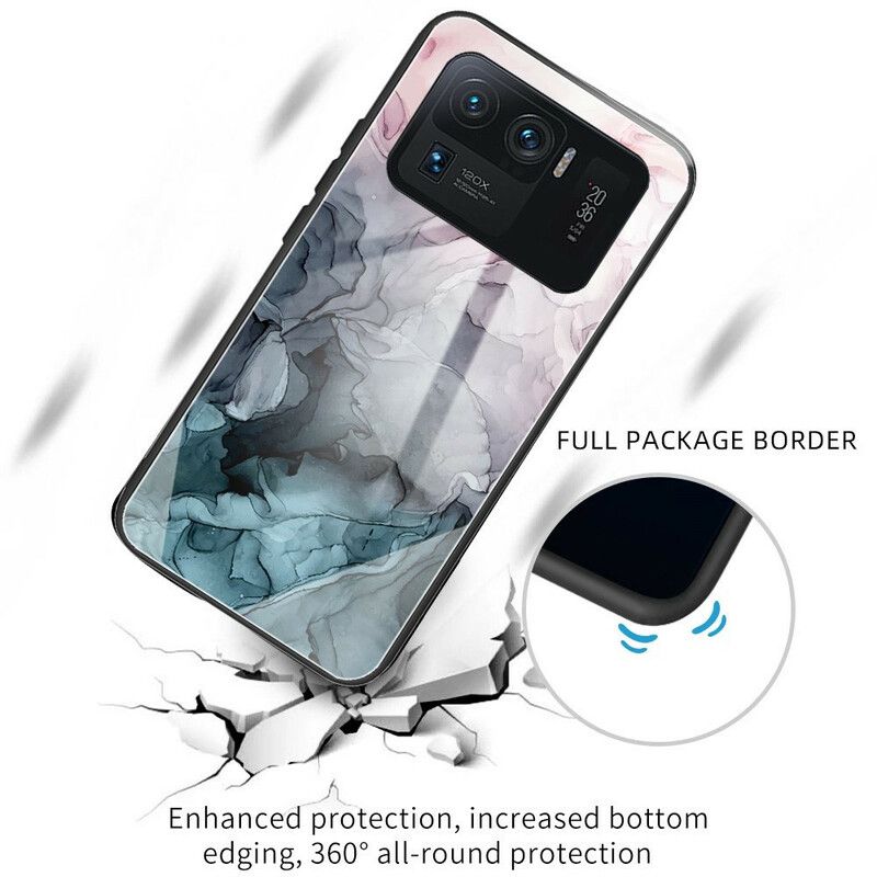 Deksel Til Xiaomi Mi 11 Ultra Marmor Herdet Glass