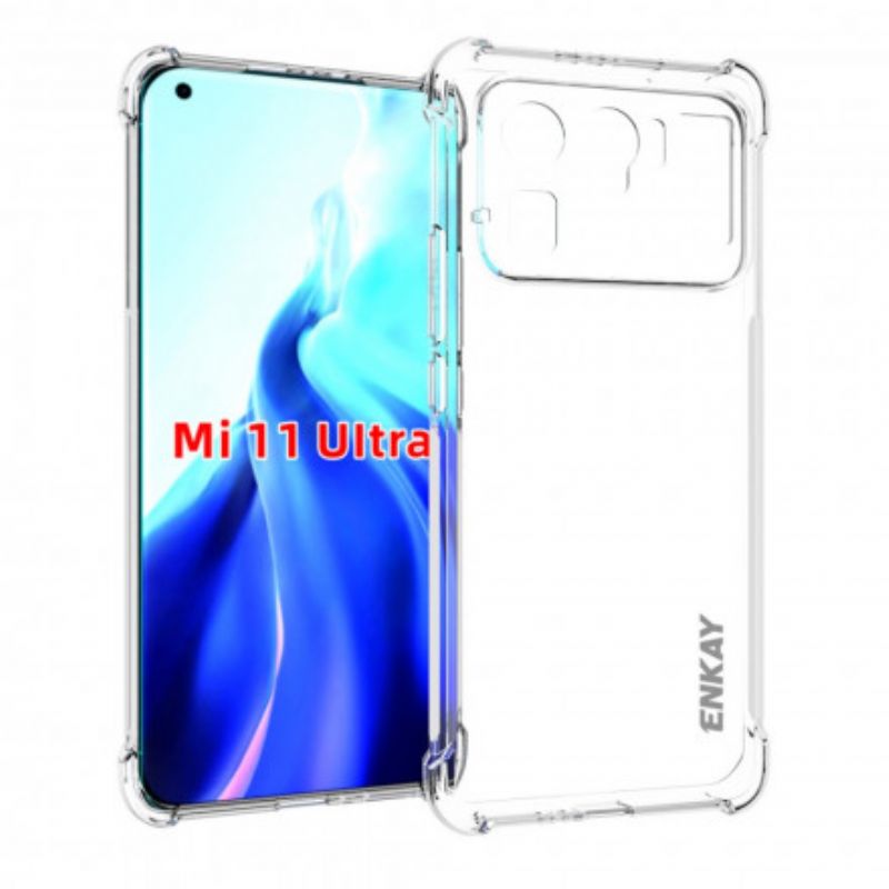 Deksel Xiaomi Mi 11 Ultra Etui Og Herdet Glass Combo Enkay Beskyttelse Deksel