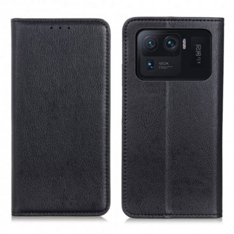 Folio Deksel Xiaomi Mi 11 Ultra Litchi Split Leather Texture