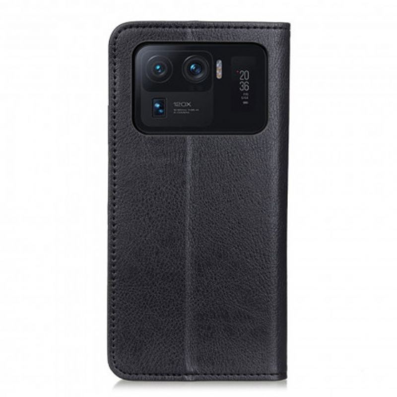 Folio Deksel Xiaomi Mi 11 Ultra Litchi Split Leather Texture