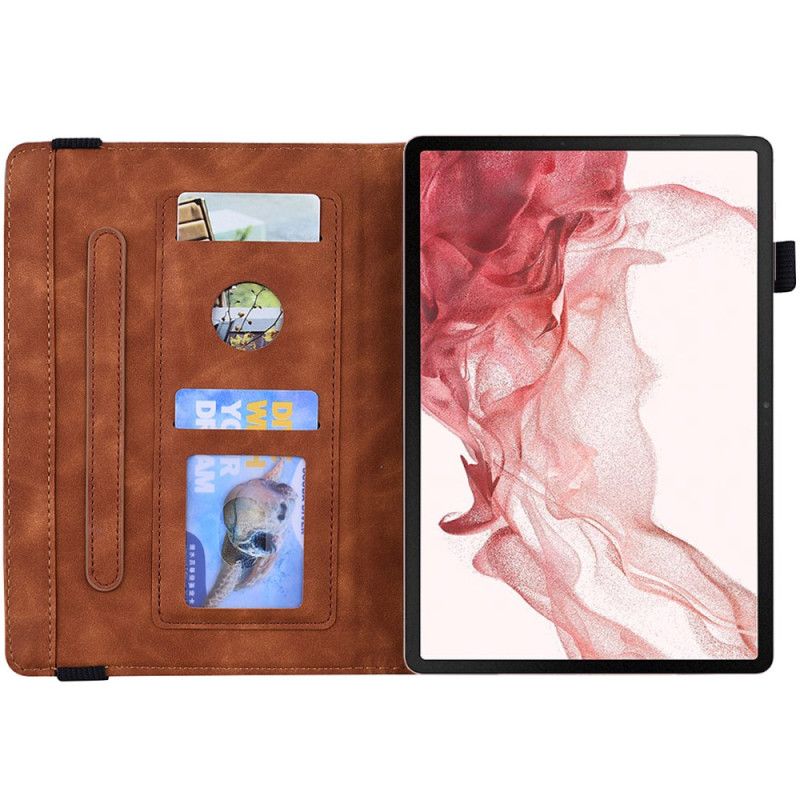 Case Etui Samsung Galaxy Tab S9 Fe Plus Mobildeksel Blomstermønster