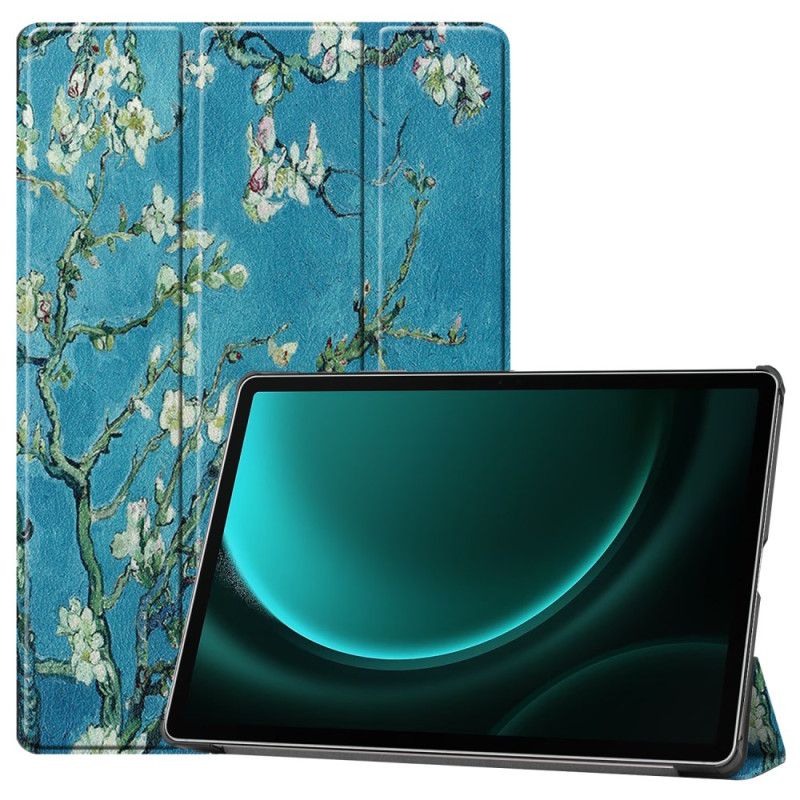 Samsung Galaxy Tab S9 Fe Plus Aprikosblomster Stylusholder