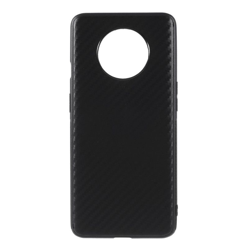 Deksel for OnePlus 7T Enkelt Karbonfiber