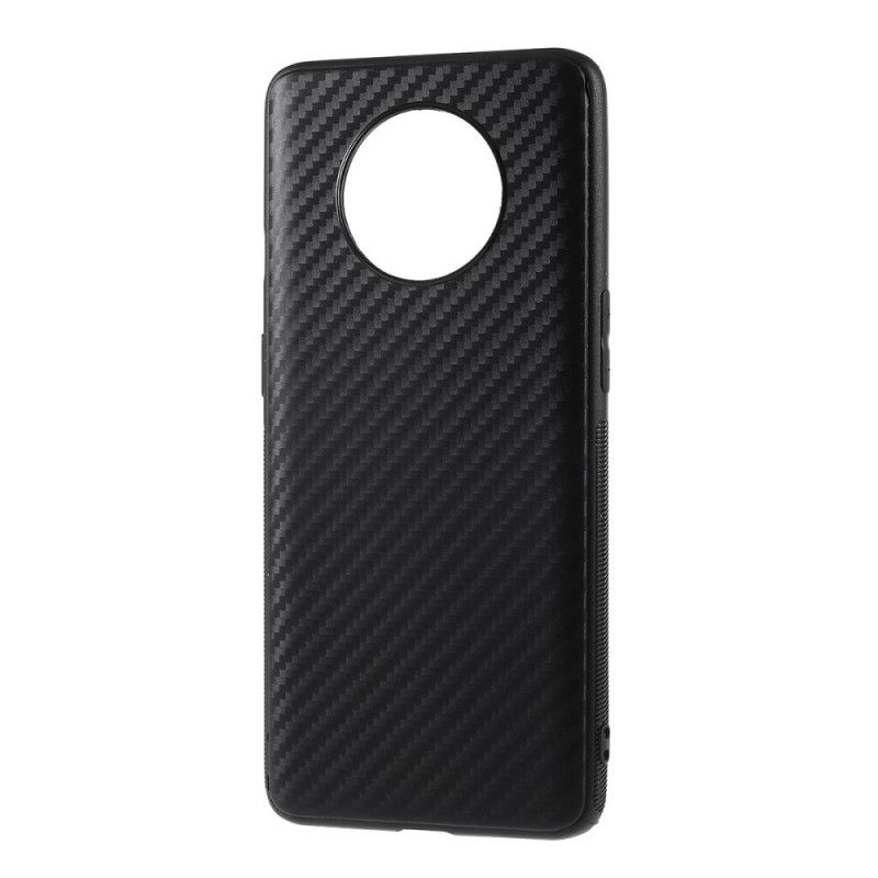 Deksel for OnePlus 7T Enkelt Karbonfiber