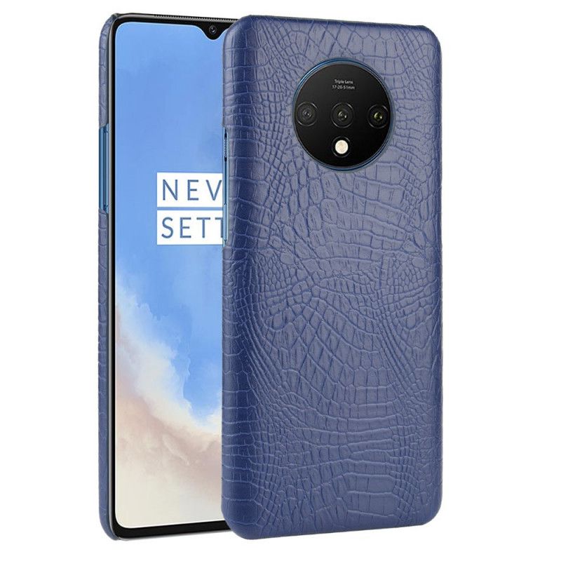 Deksel for OnePlus 7T Svart Krokodillehudeffekt