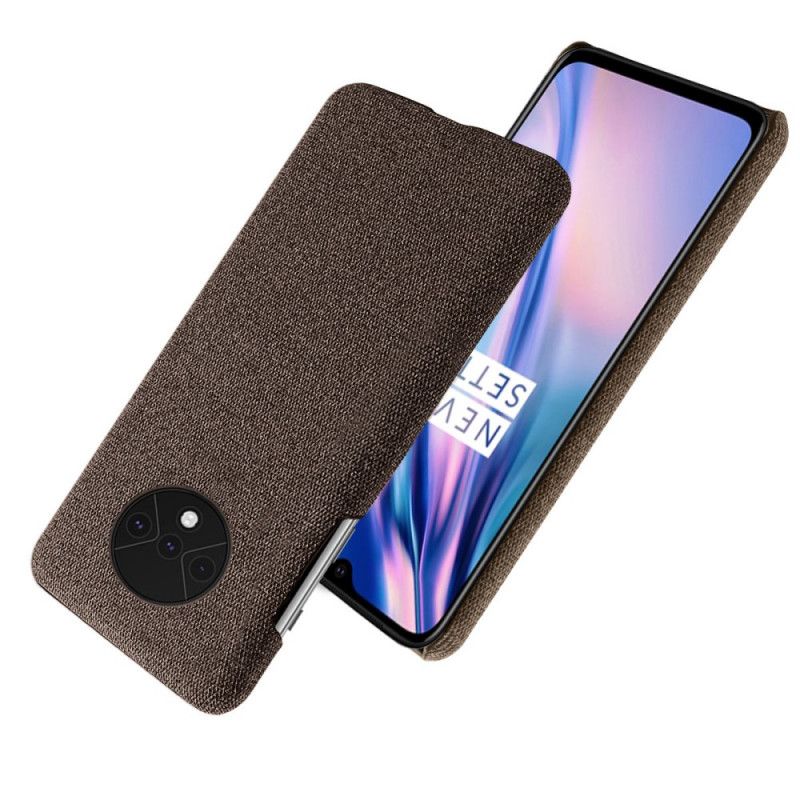 Deksel OnePlus 7T Rød Mobildeksel Stofftekstur