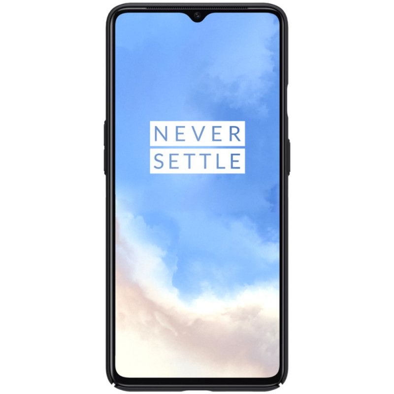 Deksel OnePlus 7T Svart Stiv Frostet Nillkin Beskyttelse