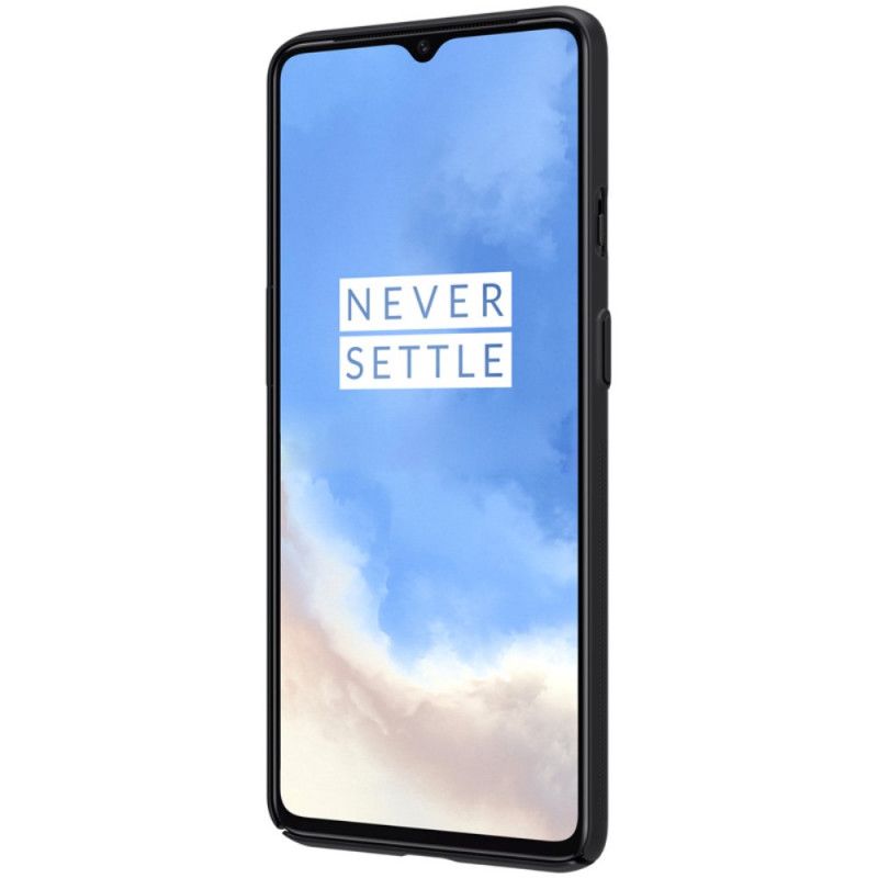 Deksel OnePlus 7T Svart Stiv Frostet Nillkin Beskyttelse