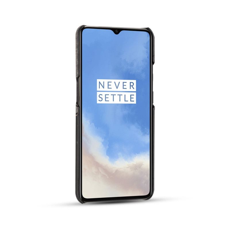 Deksel OnePlus 7T Svart Stoffspalte Anti-fall