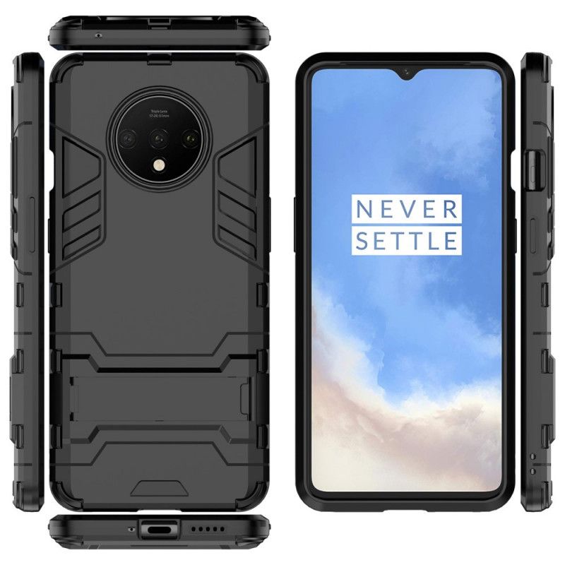 Deksel OnePlus 7T Svart Ultrabestandig Med Støtte Anti-fall