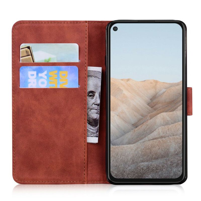 Folio Deksel Google Pixel 5a 5g Tiger Face Print