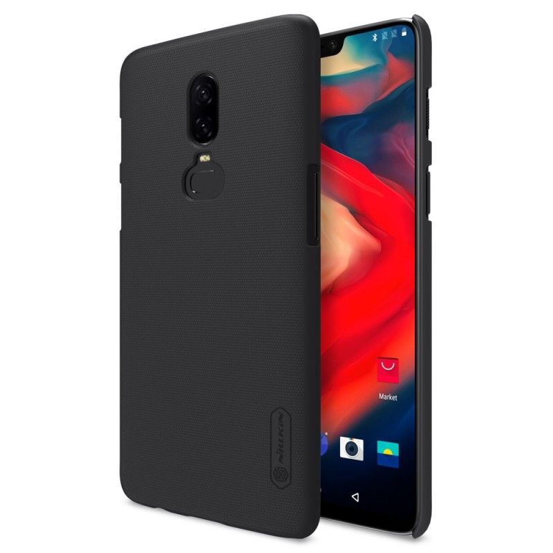 Deksel for OnePlus 6 Svart Stiv Frostet Nillkin