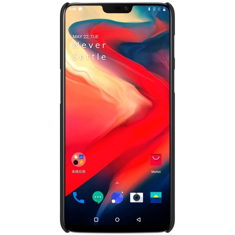 Deksel for OnePlus 6 Svart Stiv Frostet Nillkin