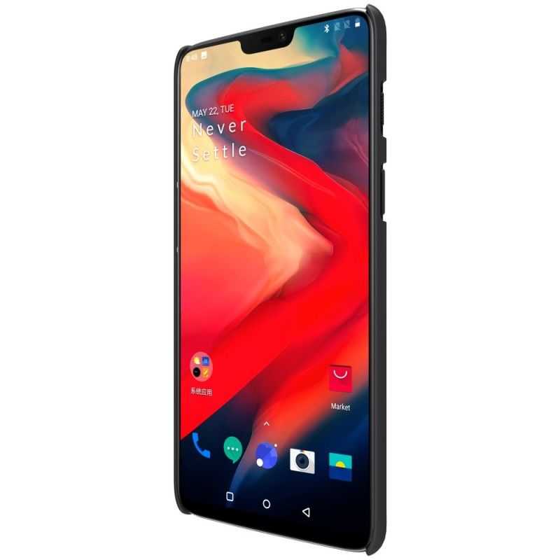 Deksel for OnePlus 6 Svart Stiv Frostet Nillkin