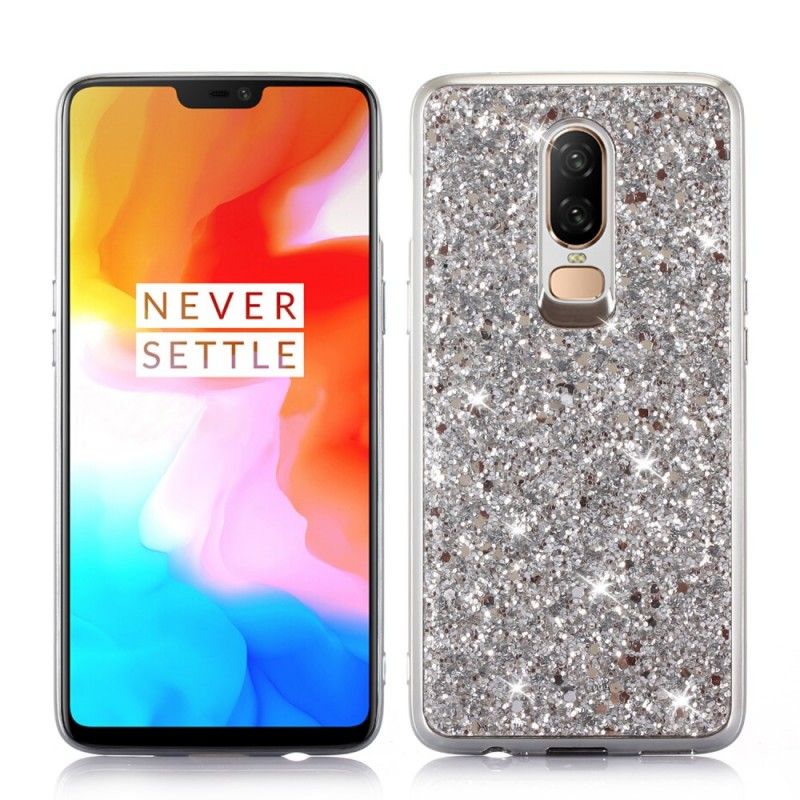 Deksel OnePlus 6 Svart Jeg Er Glitter Beskyttelse